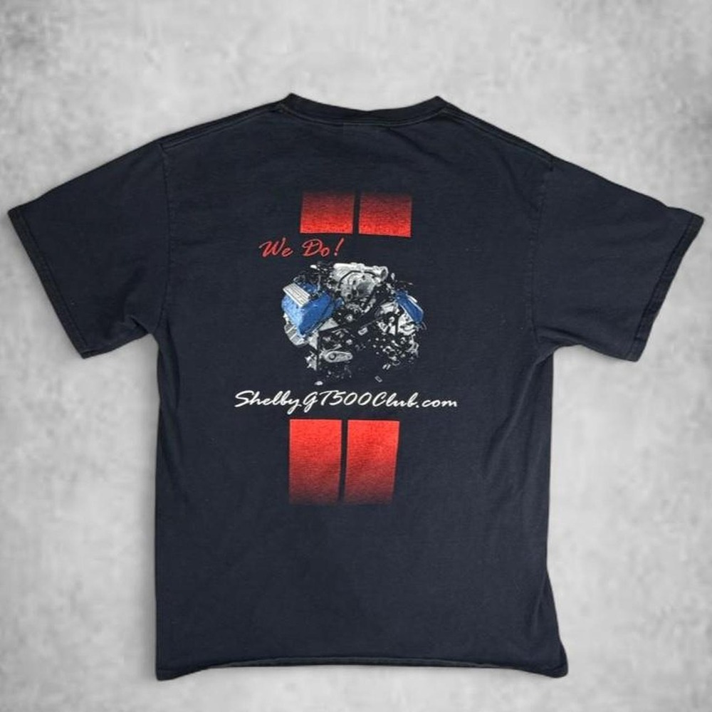 Port & Company Shelby GT500 Club Got Boost Graphic T-Shirt Mens Medium Navy Blue